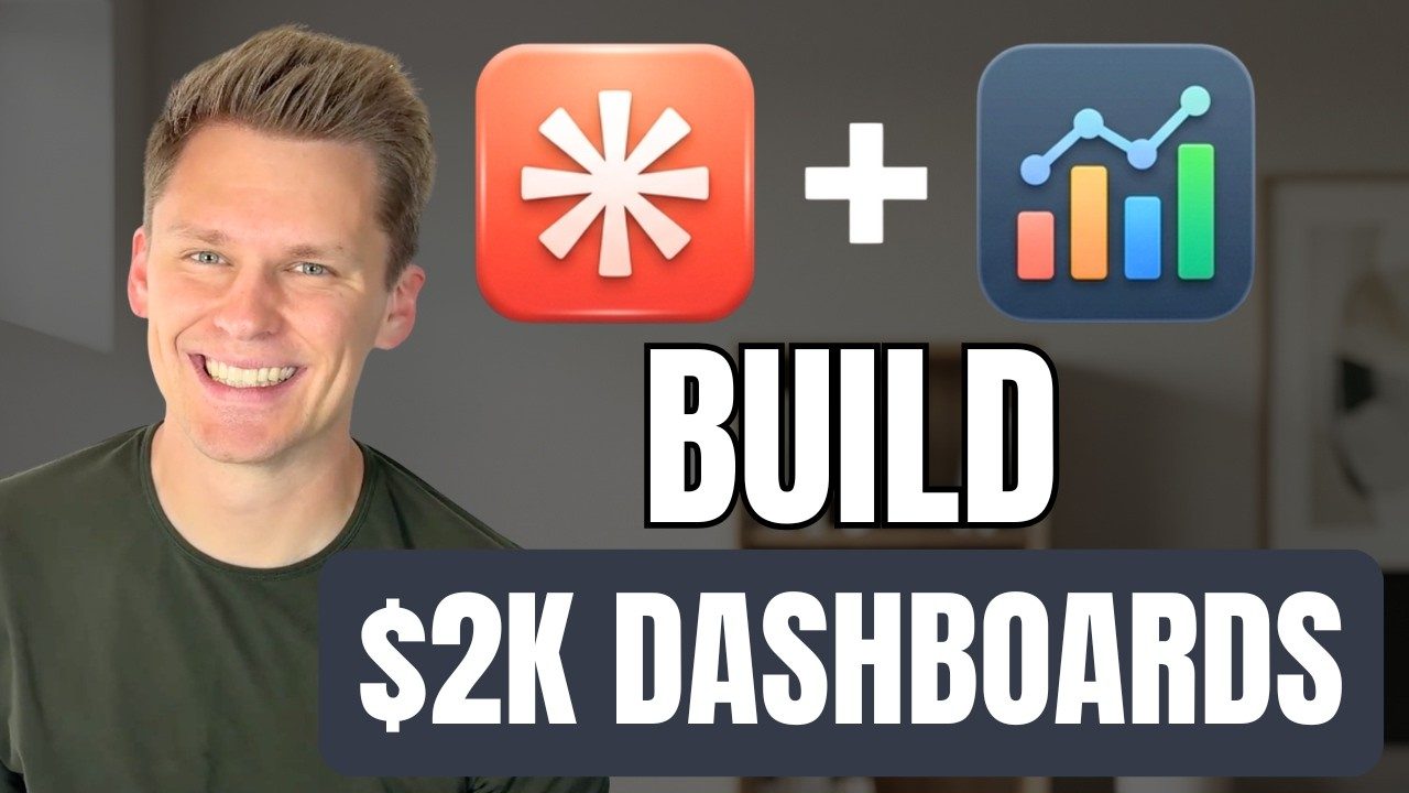 Still from the video: building a KPI dashboard with Claude Code
